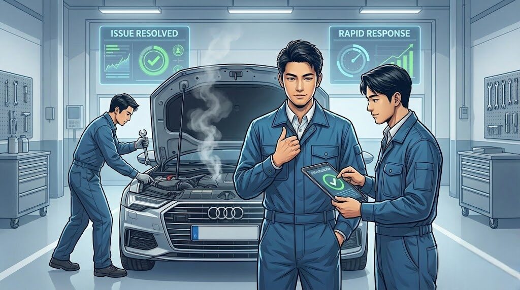 納車後に起きたバディカのトラブル事例と迅速な対応