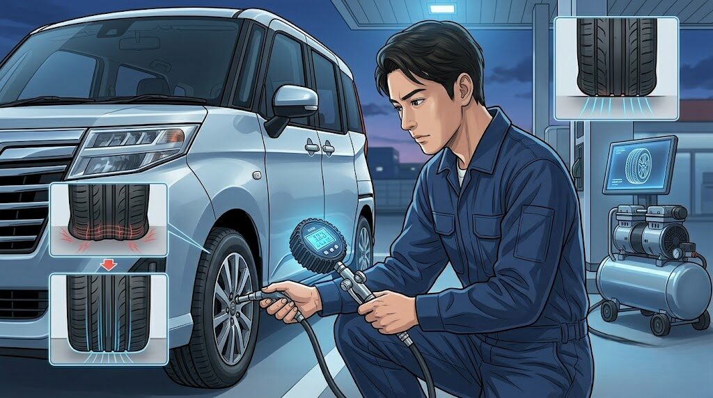 乗り心地に影響するタイヤ空気圧の適切な管理