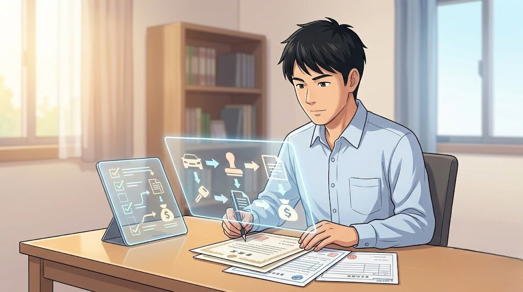 車の売却に必要な書類と名義変更の手続き