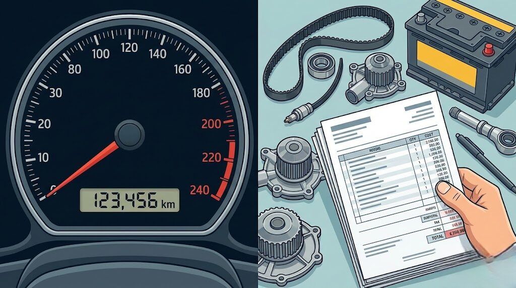 10万キロ超えの走行距離で発生する部品交換費用