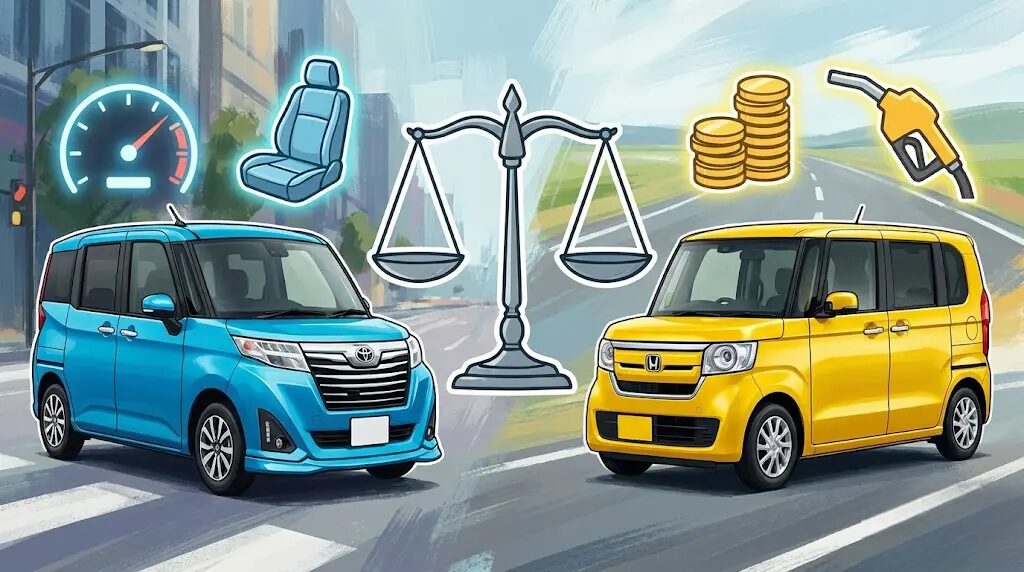 ルーミー1000と軽自動車の維持費