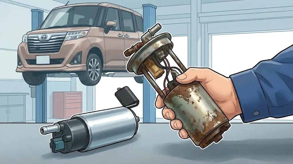 燃料ポンプのリコール対象車による突然の出力低下