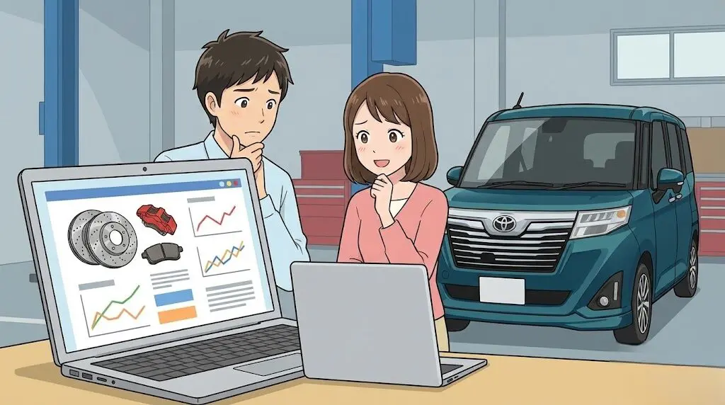 ルーミーのブレーキ強化の費用は？効かない不満を解消するパーツ選び