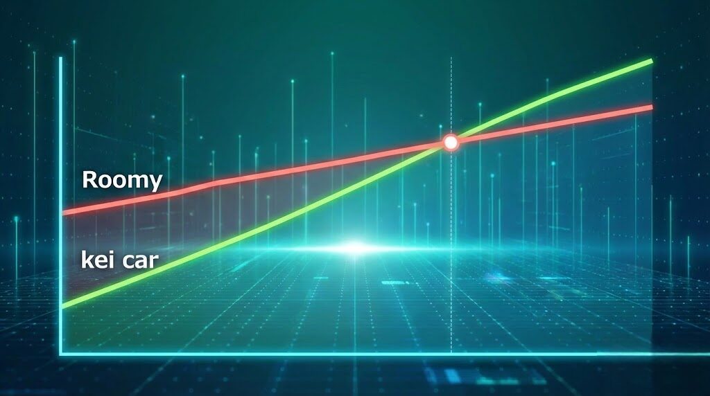 軽自動車と比較したルーミー維持費の損益分岐点