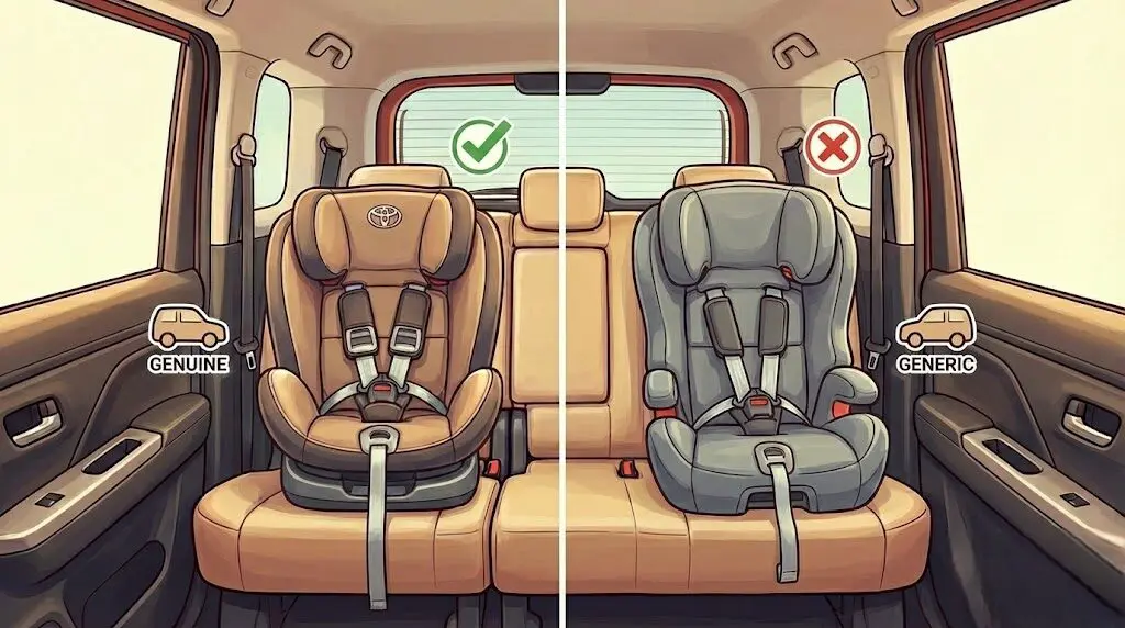 安定しない原因となる汎用品と純正シートの相性