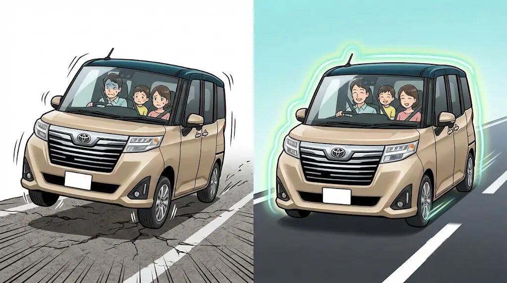 ルーミーの乗り心地を改善！劇的変化をもたらすタイヤと0円調整の極意