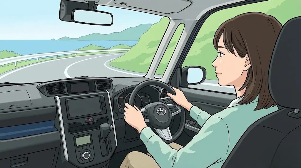 運転操作による横揺れやふらつき対策