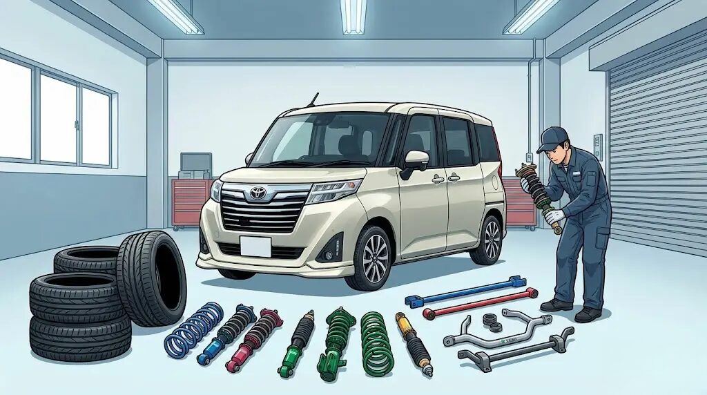 パーツ交換で目指す劇的なルーミーの乗り心地改善