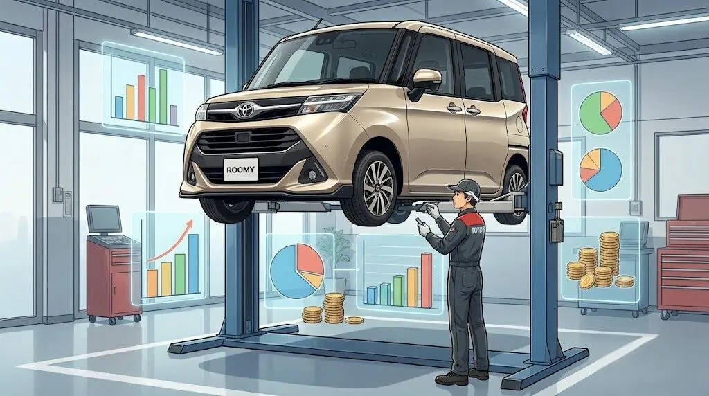 ルーミーの車検費用をディーラーで依頼した時の相場