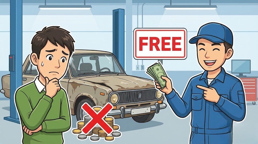 オートバックスの廃車費用はいくら？無料で処分するコツと還付金について