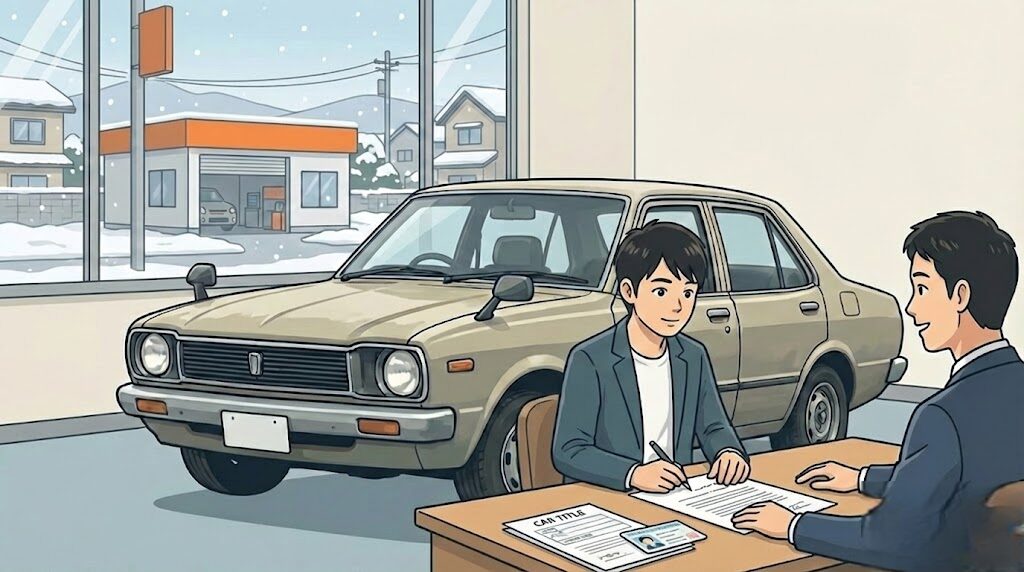 廃車に必要な書類と三条市など地方店舗の対応