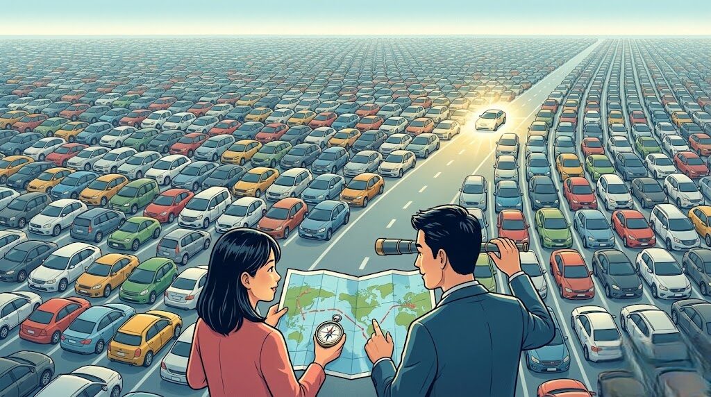 膨大な在庫から理想の車を選び後悔しないための戦略