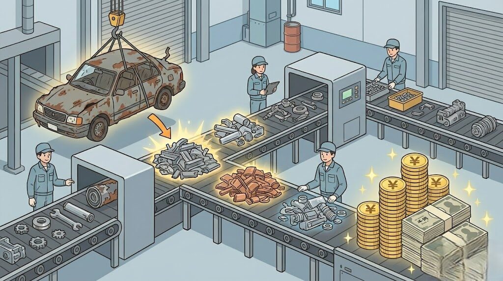 事故車やボロボロの車が1万円以上で売れる理由