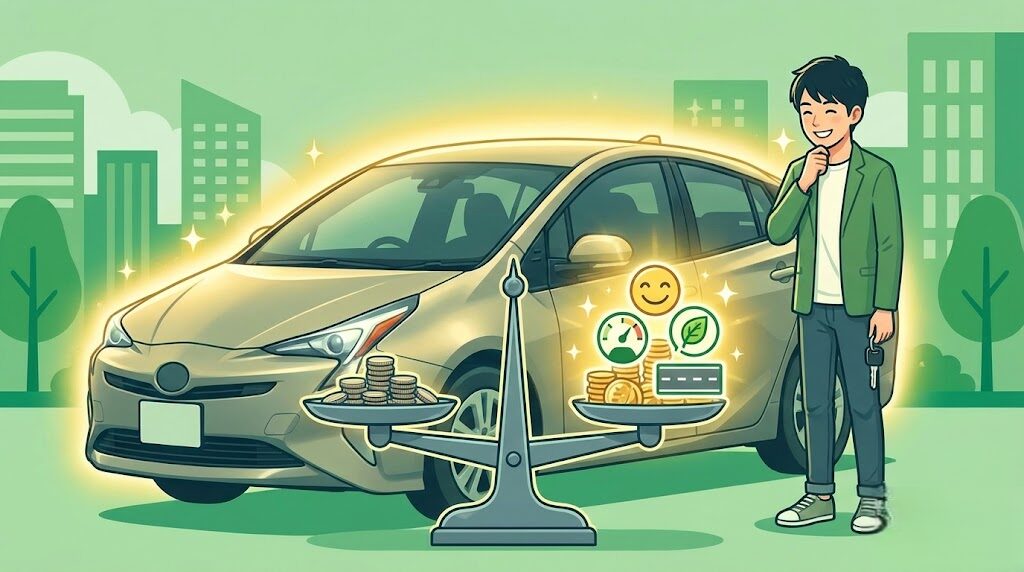 5年落ちのプリウスを中古で購入する際の費用対効果