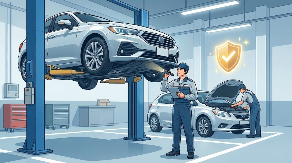 高年式ならメーカー保証継承でディーラー点検を受ける