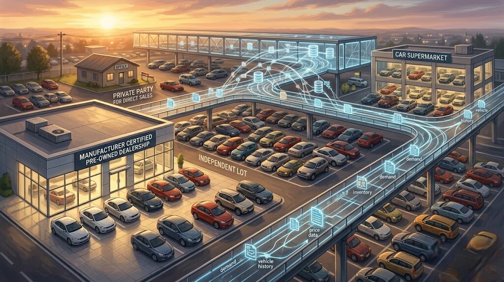 中古車をどこで買うべきか判断する市場の構造