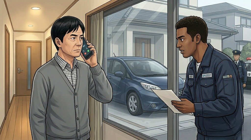 敷地内への不法侵入や不退去には警察への通報を検討する