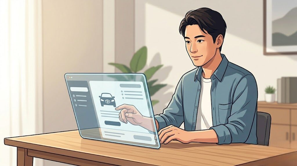 会員登録なしでトヨタの下取り参考価格を確認する