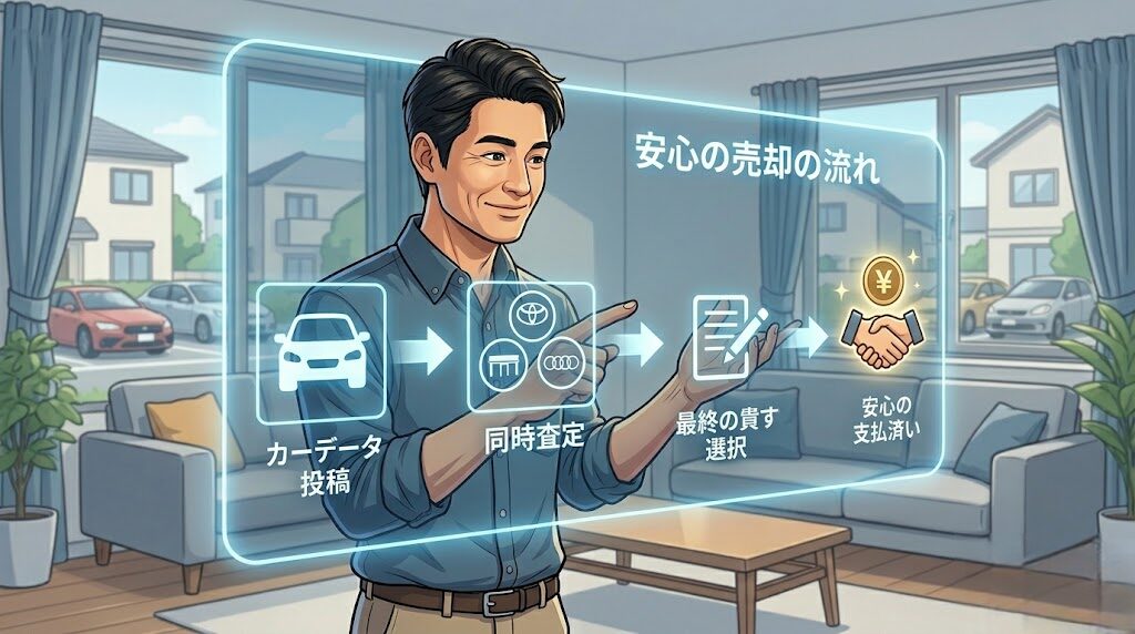 安心のMOTA車買取の評判を支える売却の流れ