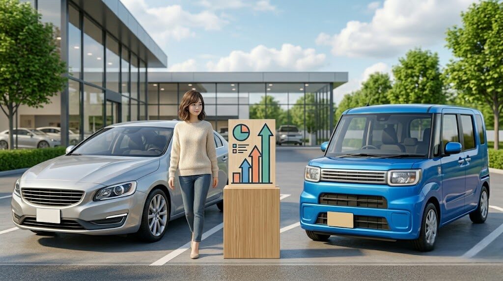 普通車や軽自動車で異なるリセールバリューの傾向
