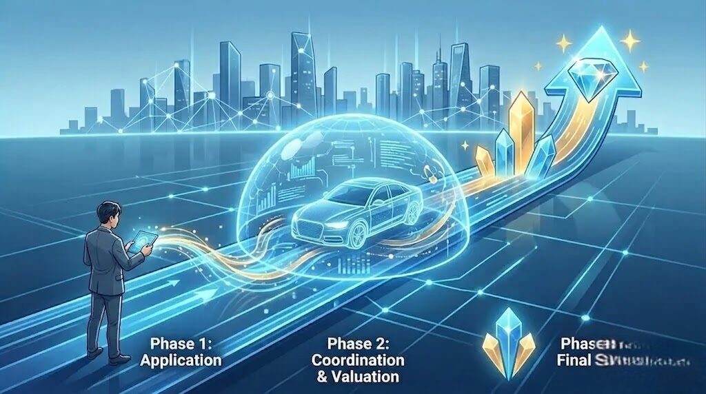 査定申し込みから売却完了までの具体的な流れ