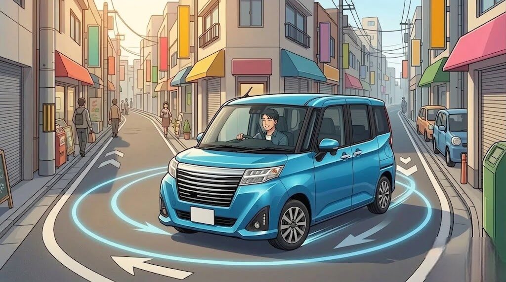 最小回転半径4.6mが実現する街乗りの小回り性能