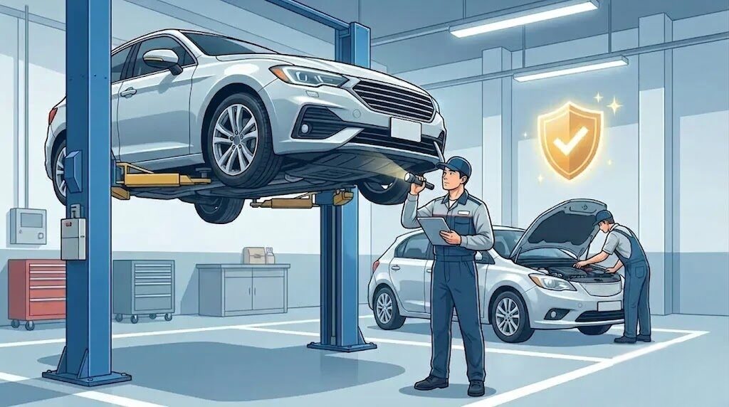 高年式ならメーカー保証継承でディーラー点検を受ける