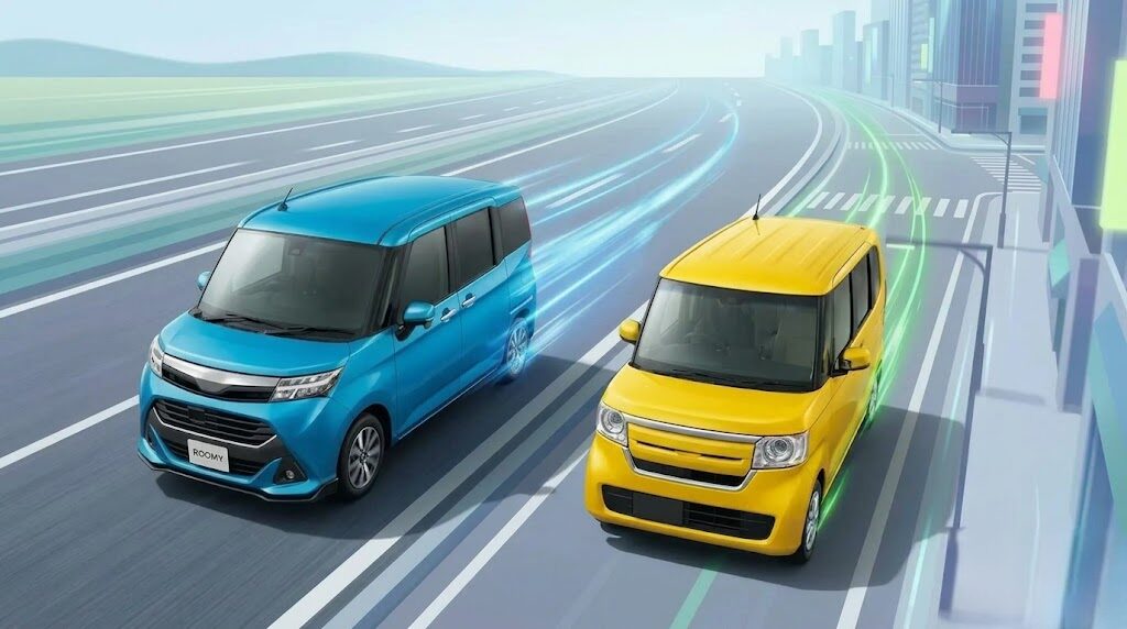 ルーミー1000ccと軽自動車の性能比較