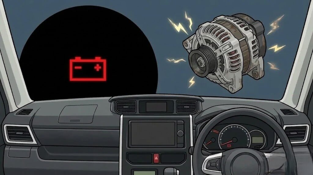 オルタネーターの発電不足による不具合と交換の目安