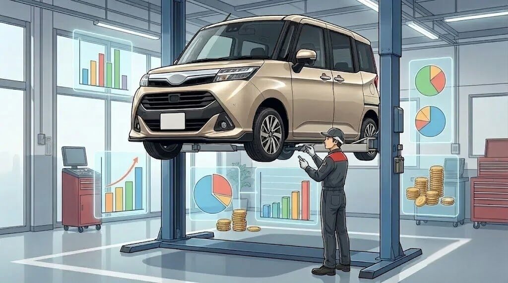 ルーミーの車検費用をディーラーで依頼した時の相場