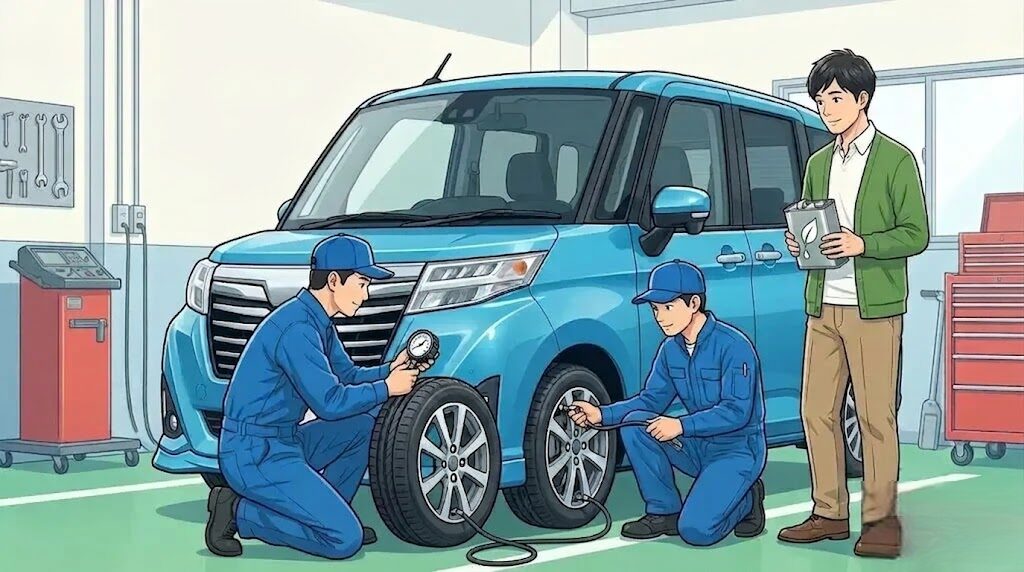 タイヤ空気圧やオイル管理で改善