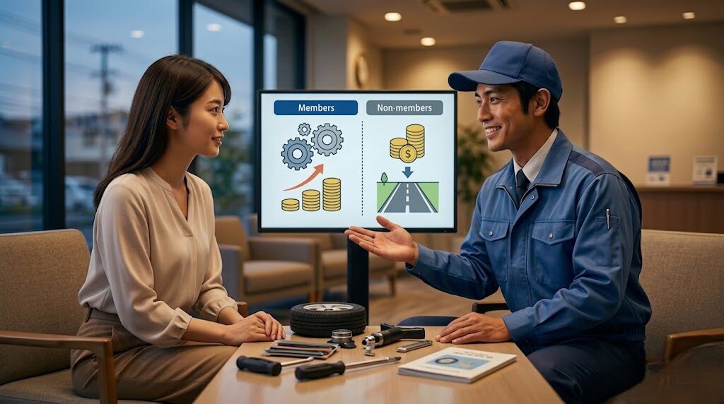 JAFのパンク修理料金と非会員費用を初心者にもわかりやすく解説