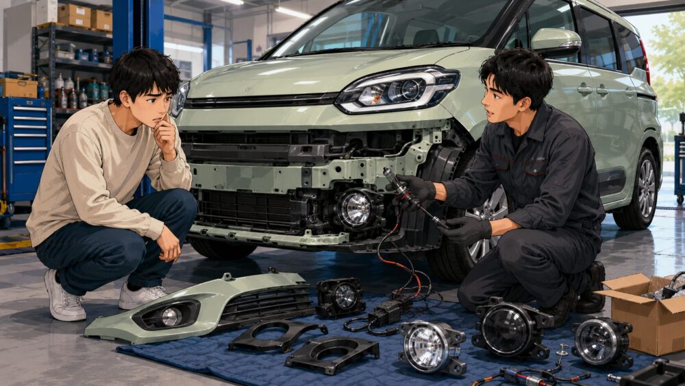 シエンタのフォグランプ後付けで失敗する理由