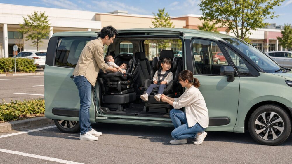 シエンタのチャイルドシート2台運用を具体的な例で確認する