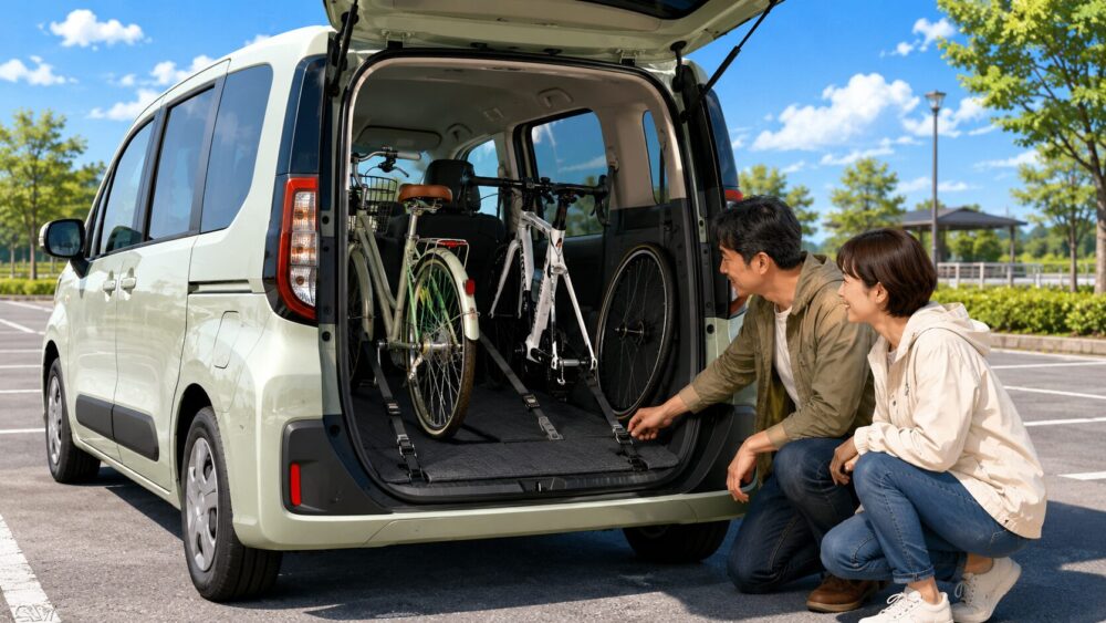 シエンタに自転車は積める？人数別の積み方と注意点を詳しく解説
